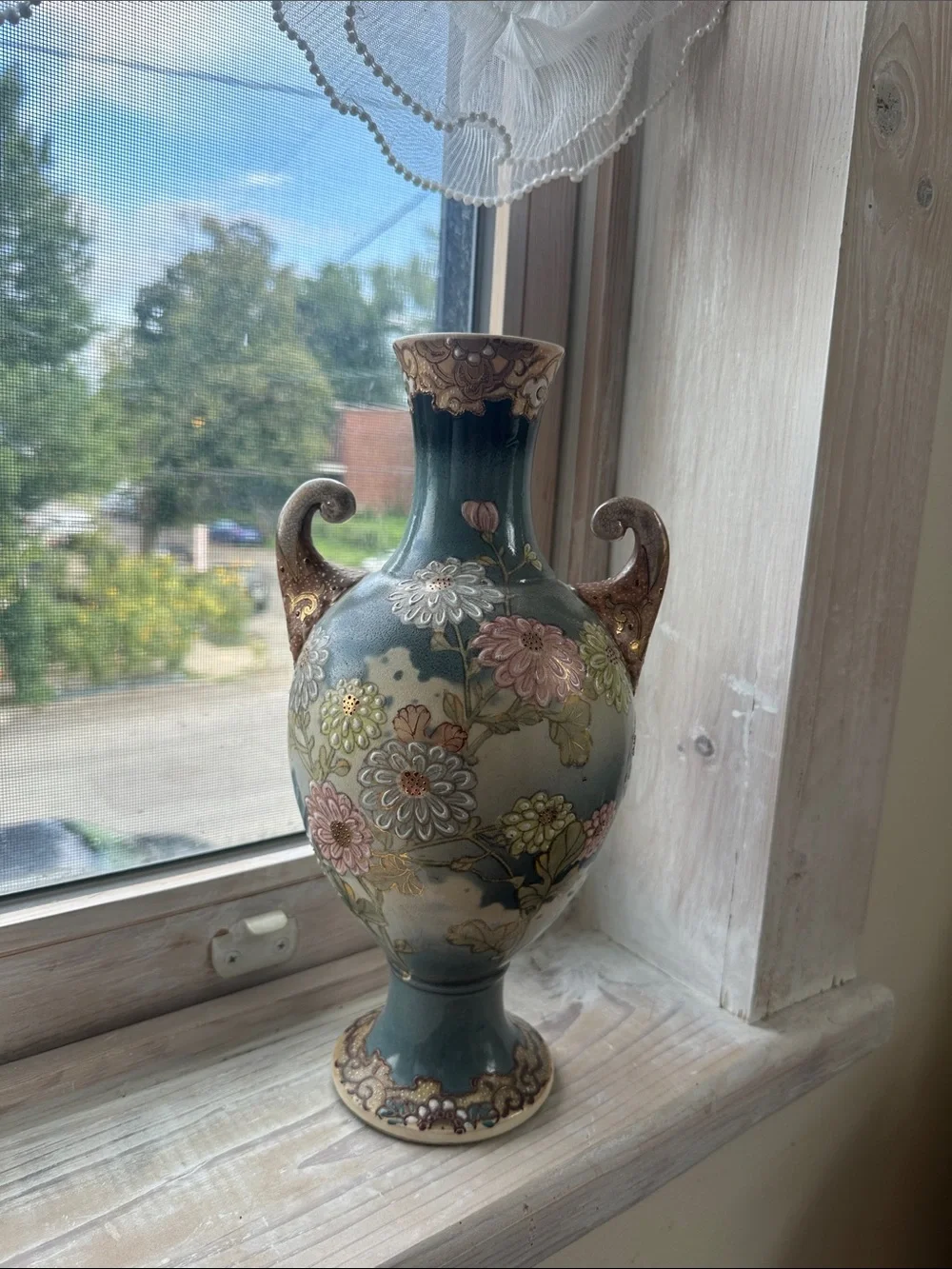 Vintage Floral Vase